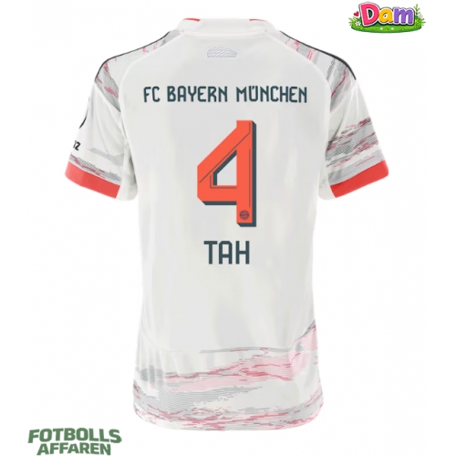 Bayern Munich Jonathan Tah #4 Bortatröja Kvinnor 2025-26 Kortärmad